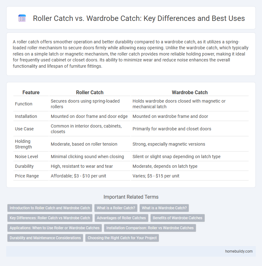 Roller Catch vs. Wardrobe Catch: Key Differences and Best Uses