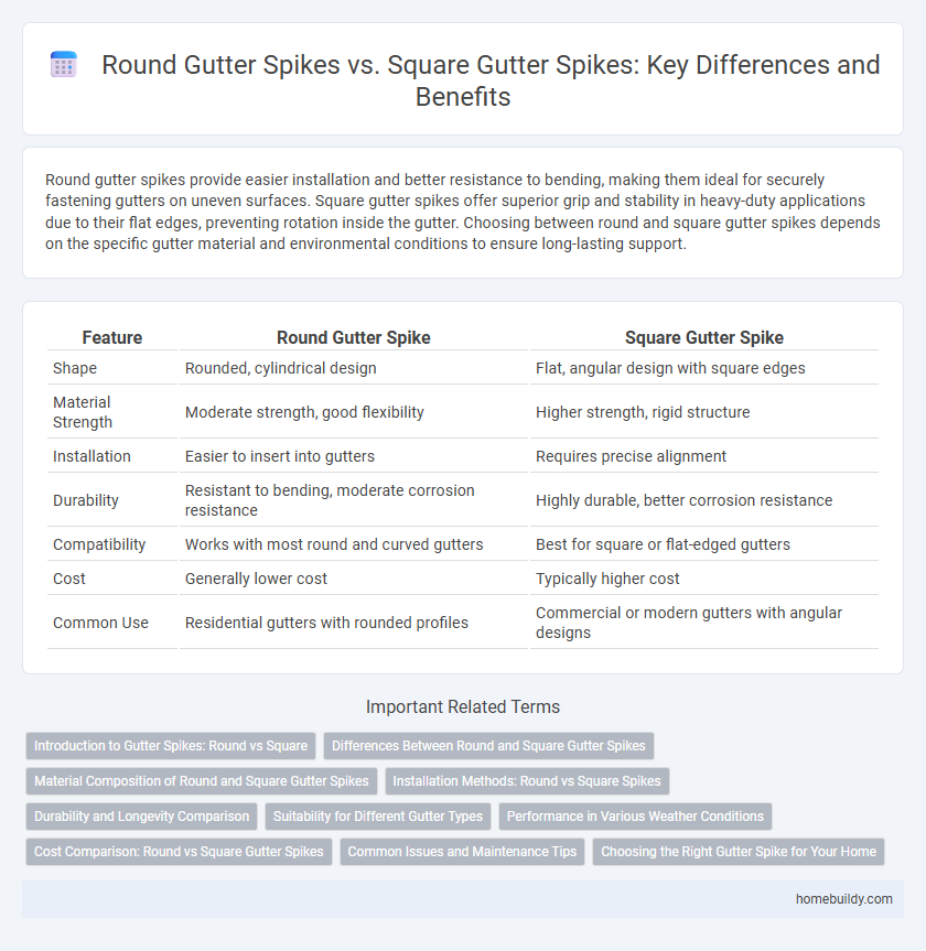 Round Gutter Spikes vs. Square Gutter Spikes: Key Differences and Benefits