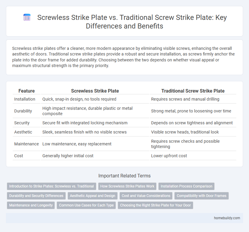 Screwless Strike Plate vs. Traditional Screw Strike Plate: Key Differences and Benefits