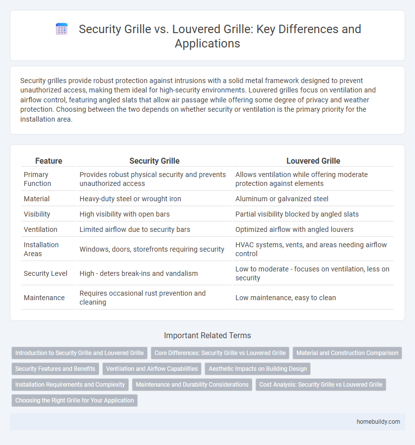 Security Grille vs. Louvered Grille: Key Differences and Applications