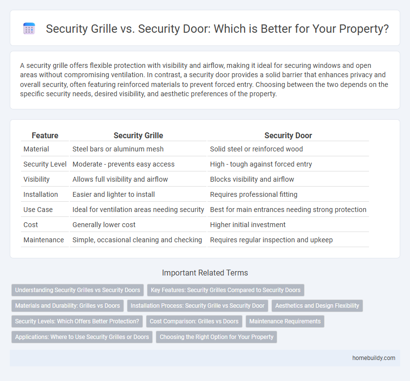 Security Grille vs. Security Door: Which is Better for Your Property?