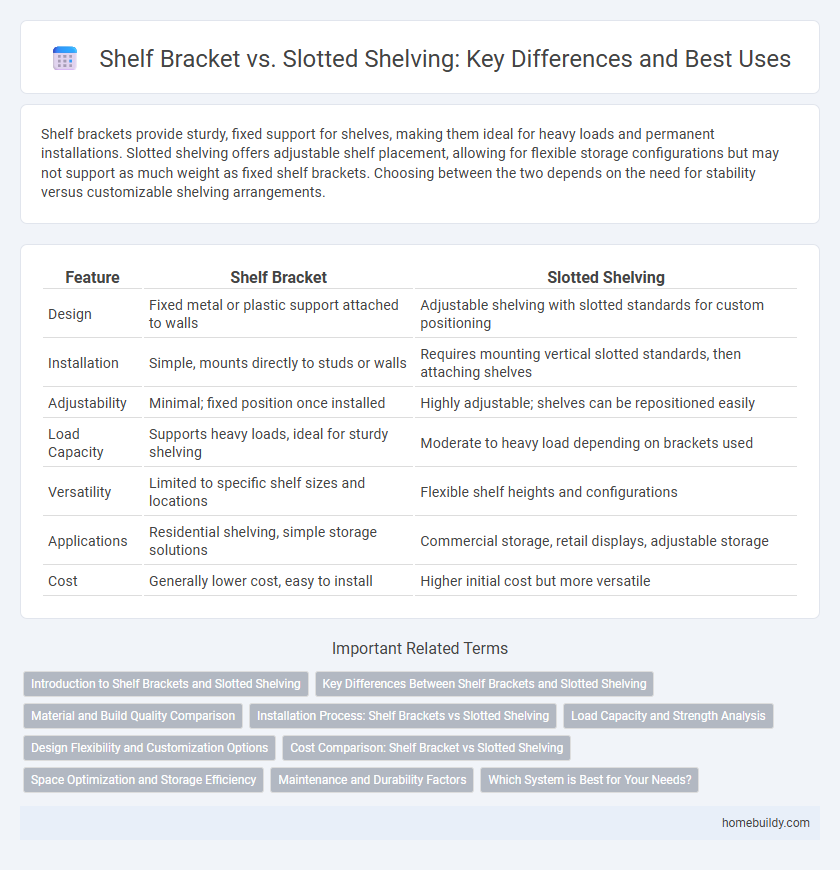 Shelf Bracket vs. Slotted Shelving: Key Differences and Best Uses
