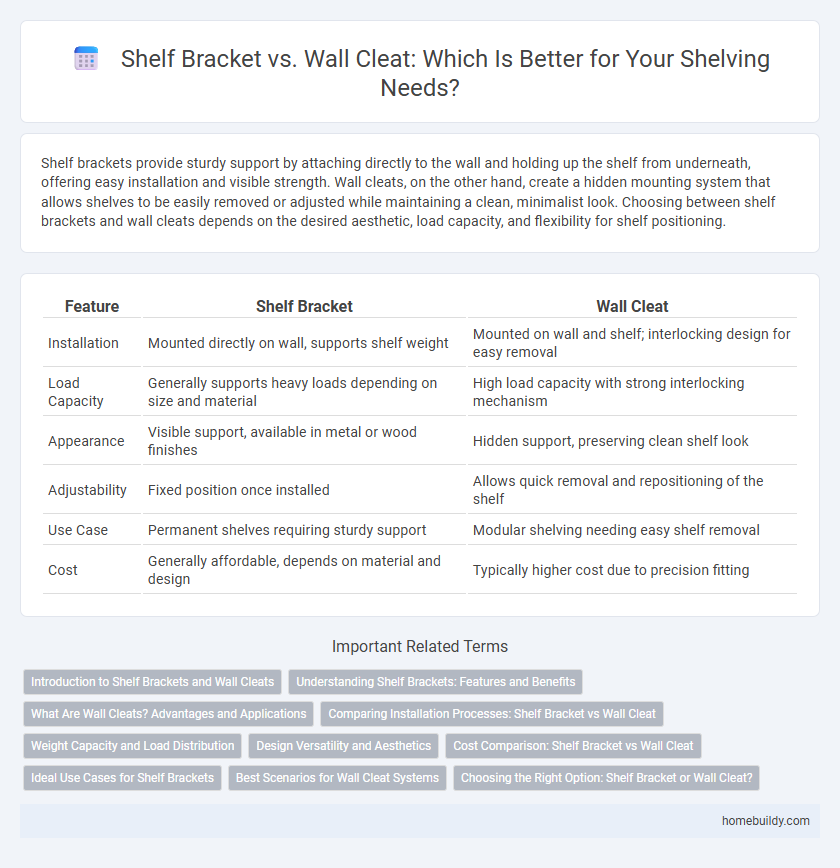 Shelf Bracket vs. Wall Cleat: Which Is Better for Your Shelving Needs?