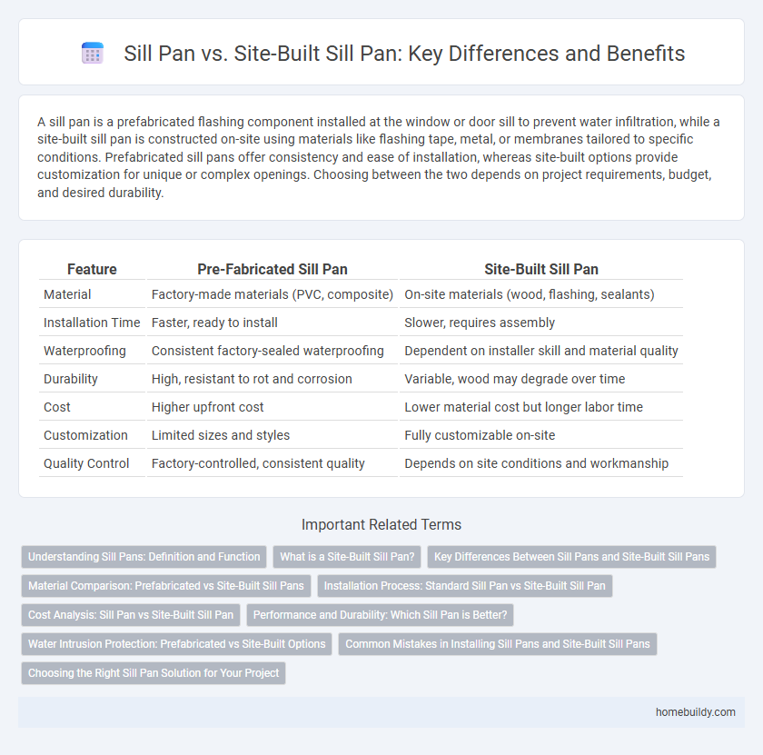 Sill Pan vs. Site-Built Sill Pan: Key Differences and Benefits