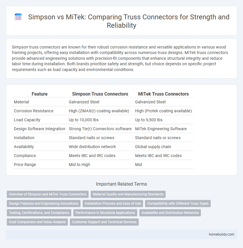 Simpson vs MiTek: Comparing Truss Connectors for Strength and Reliability