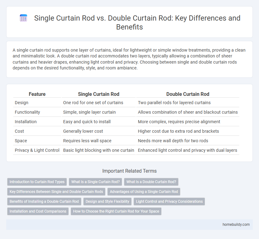 Single Curtain Rod vs. Double Curtain Rod: Key Differences and Benefits