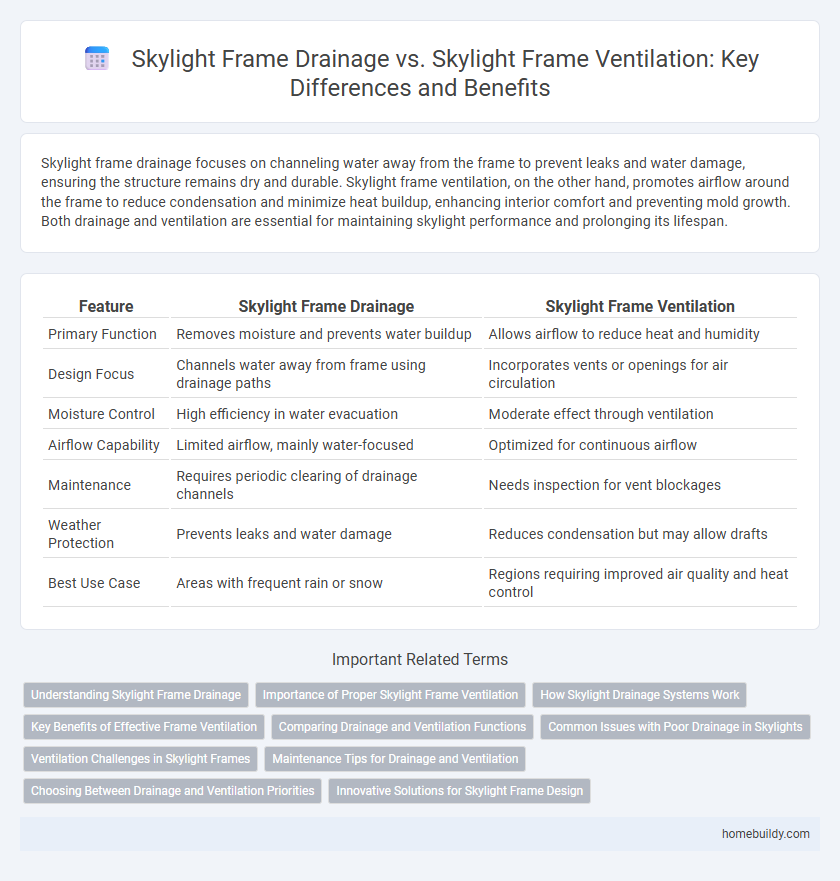 Skylight Frame Drainage vs. Skylight Frame Ventilation: Key Differences and Benefits