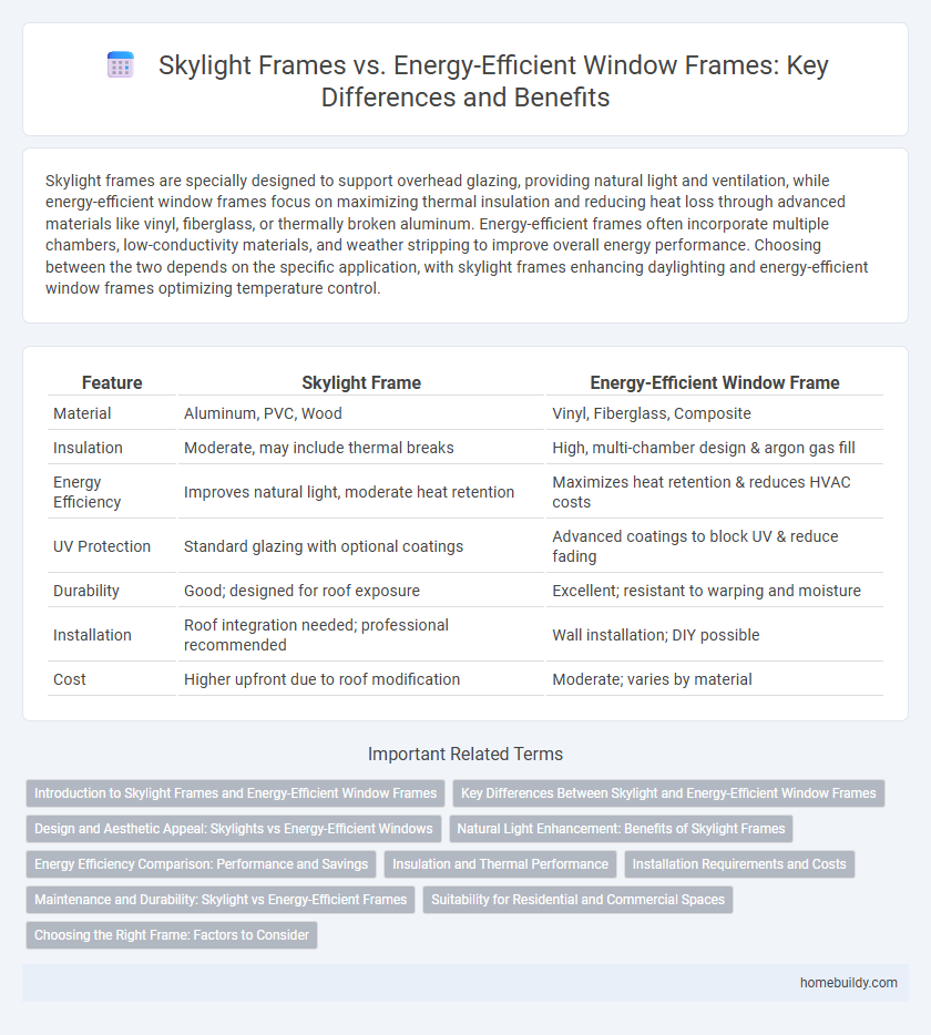 Skylight Frames vs. Energy-Efficient Window Frames: Key Differences and Benefits