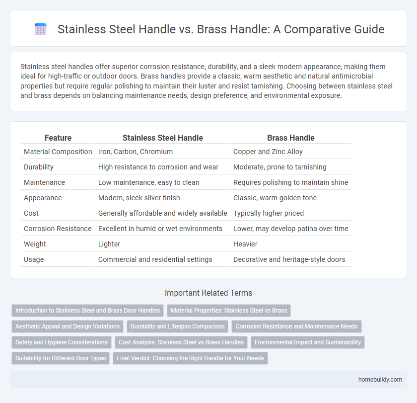 Stainless Steel Handle vs. Brass Handle: A Comparative Guide
