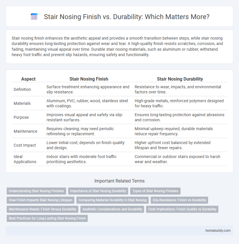 Stair Nosing Finish vs. Durability: Which Matters More?