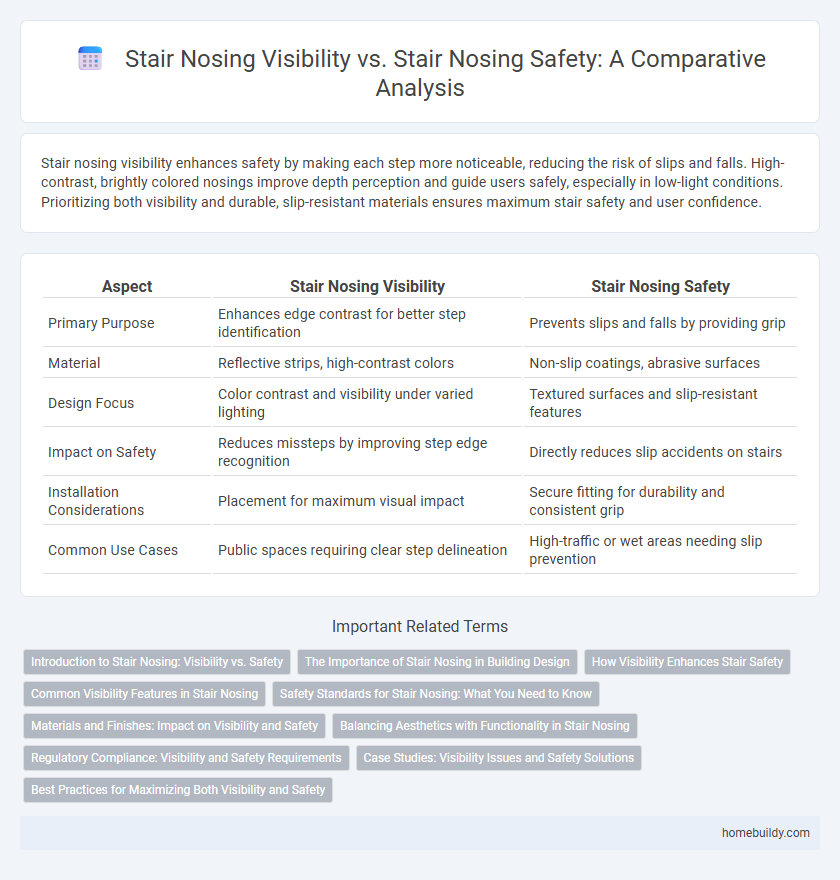 Stair Nosing Visibility vs. Stair Nosing Safety: A Comparative Analysis