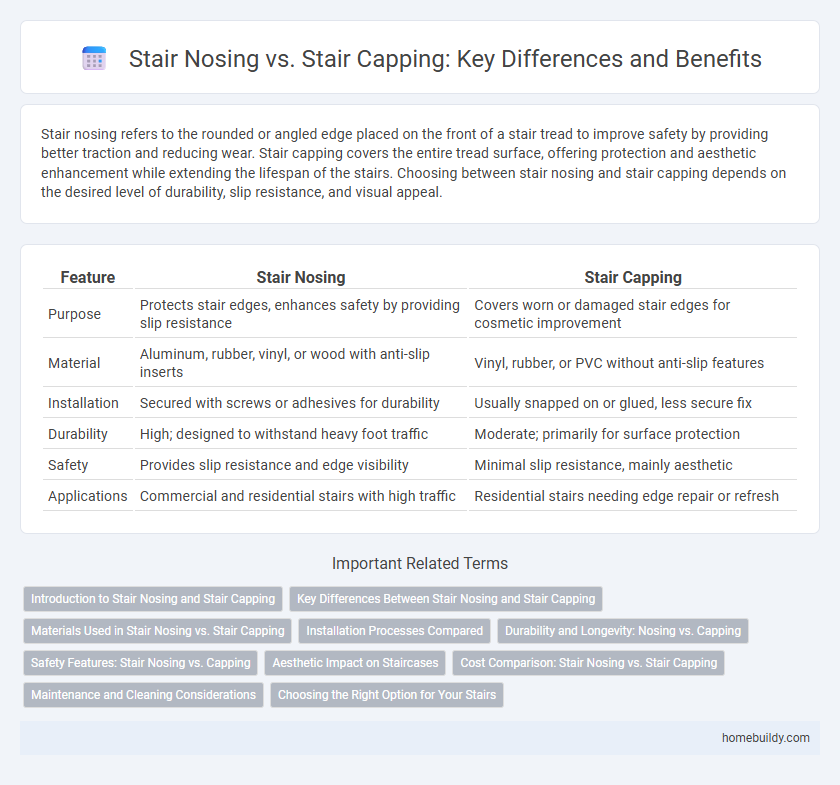 Stair Nosing vs. Stair Capping: Key Differences and Benefits