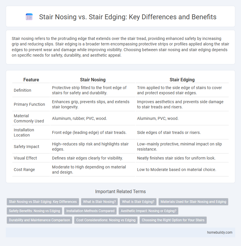 Stair Nosing vs. Stair Edging: Key Differences and Benefits