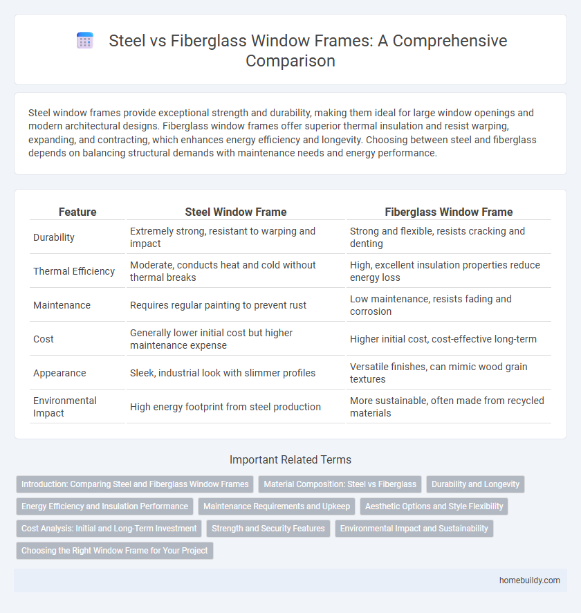 Steel vs Fiberglass Window Frames: A Comprehensive Comparison