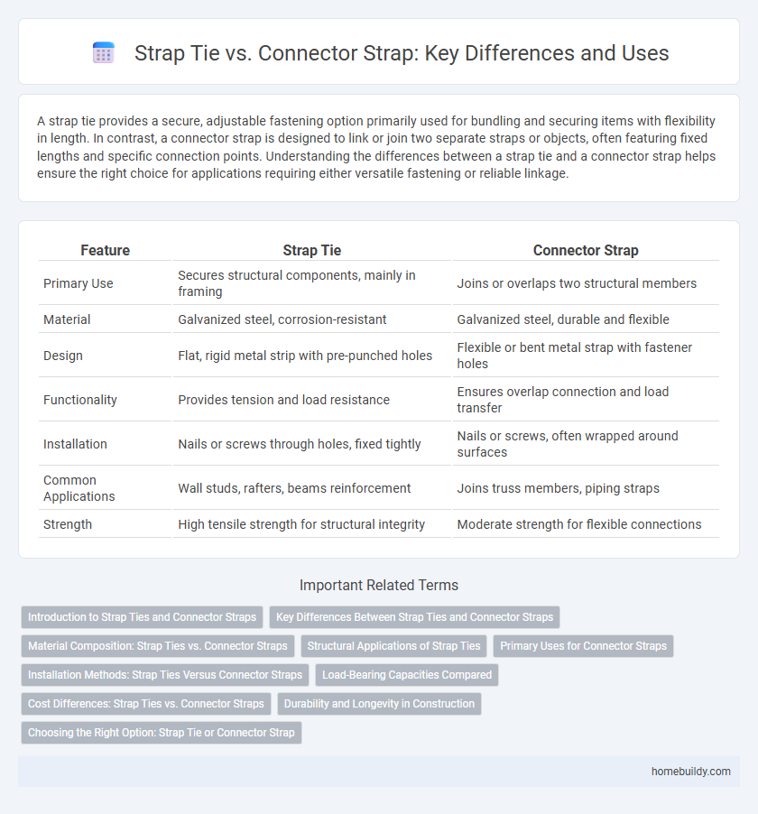 Strap Tie vs. Connector Strap: Key Differences and Uses