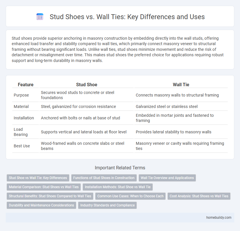 Stud Shoes vs. Wall Ties: Key Differences and Uses