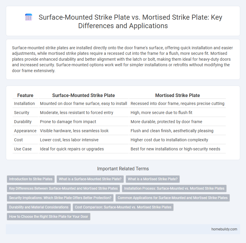 Surface-Mounted Strike Plate vs. Mortised Strike Plate: Key Differences and Applications