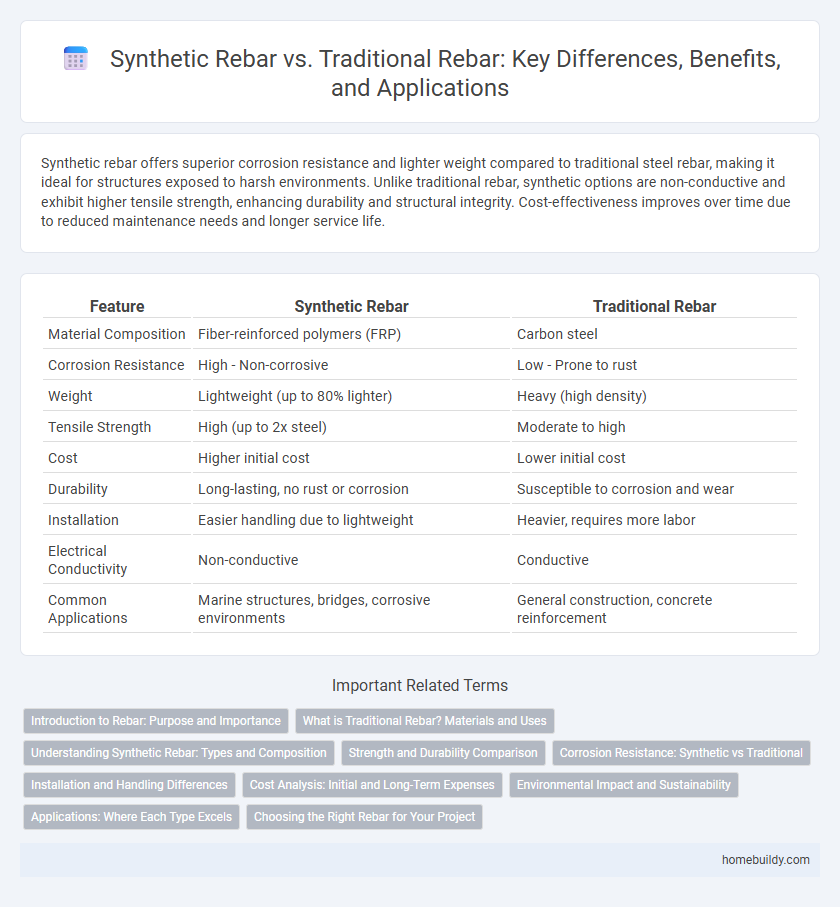 Synthetic Rebar vs. Traditional Rebar: Key Differences, Benefits, and Applications
