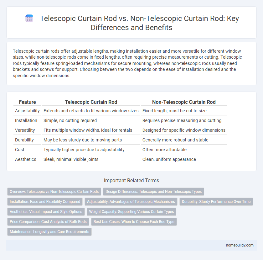 Telescopic Curtain Rod vs. Non-Telescopic Curtain Rod: Key Differences and Benefits