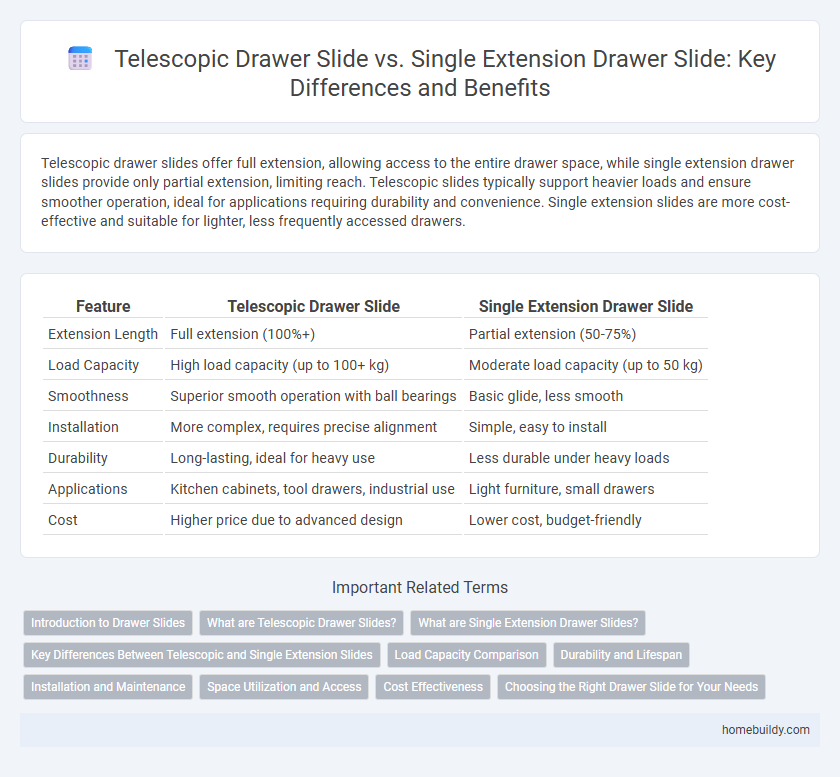 Telescopic Drawer Slide vs. Single Extension Drawer Slide: Key Differences and Benefits