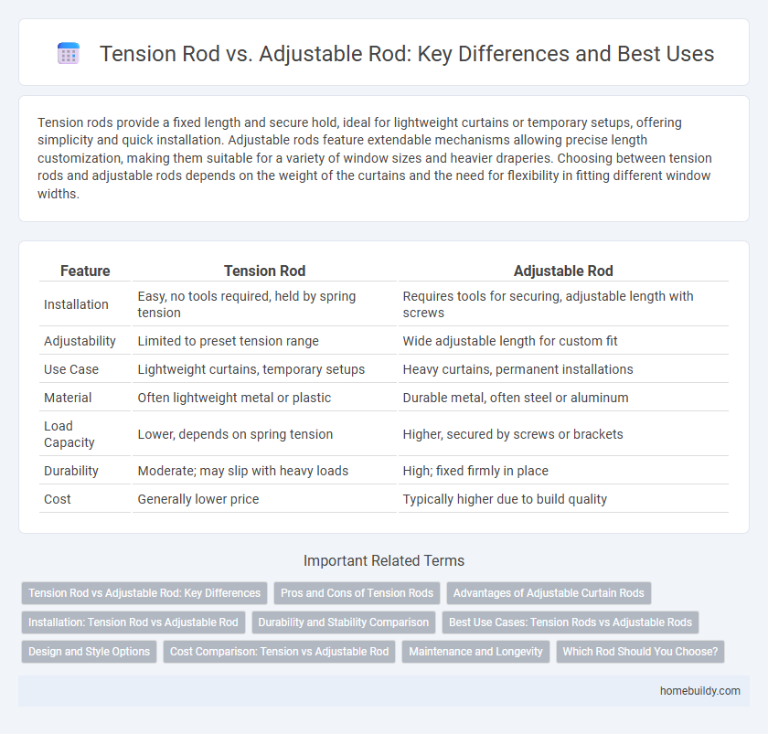 Tension Rod vs. Adjustable Rod: Key Differences and Best Uses