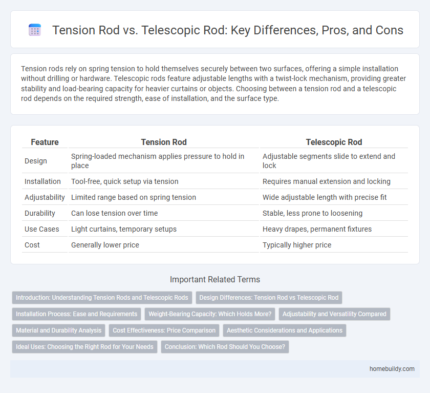 Tension Rod vs. Telescopic Rod: Key Differences, Pros, and Cons