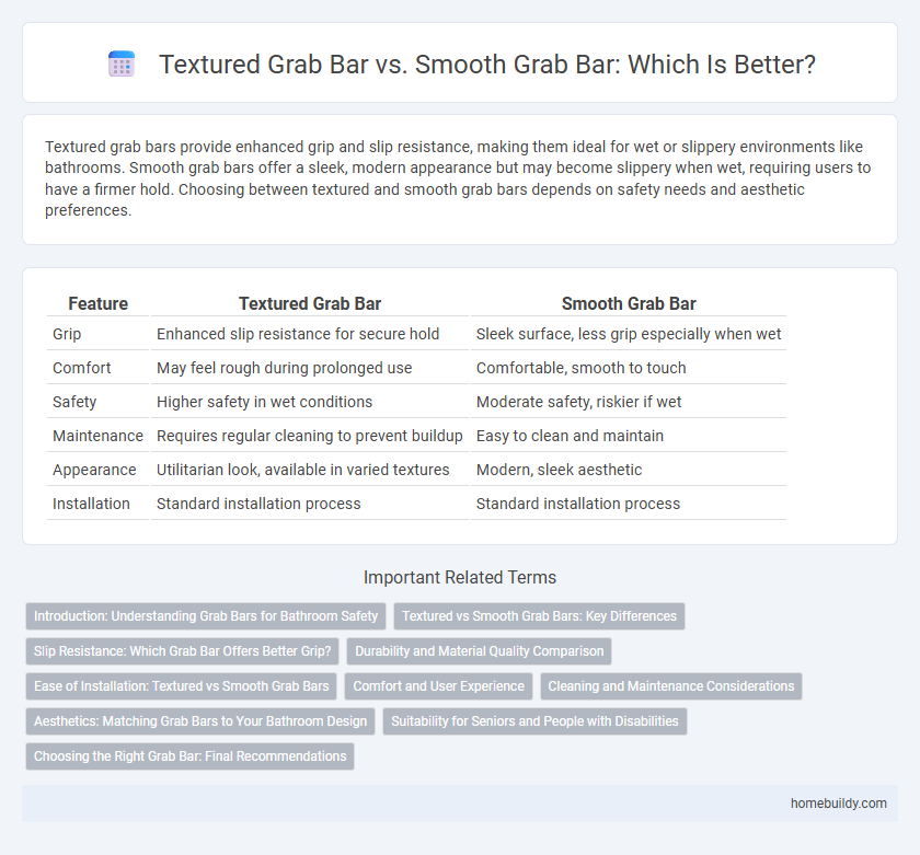 Textured Grab Bar vs. Smooth Grab Bar: Which Is Better?