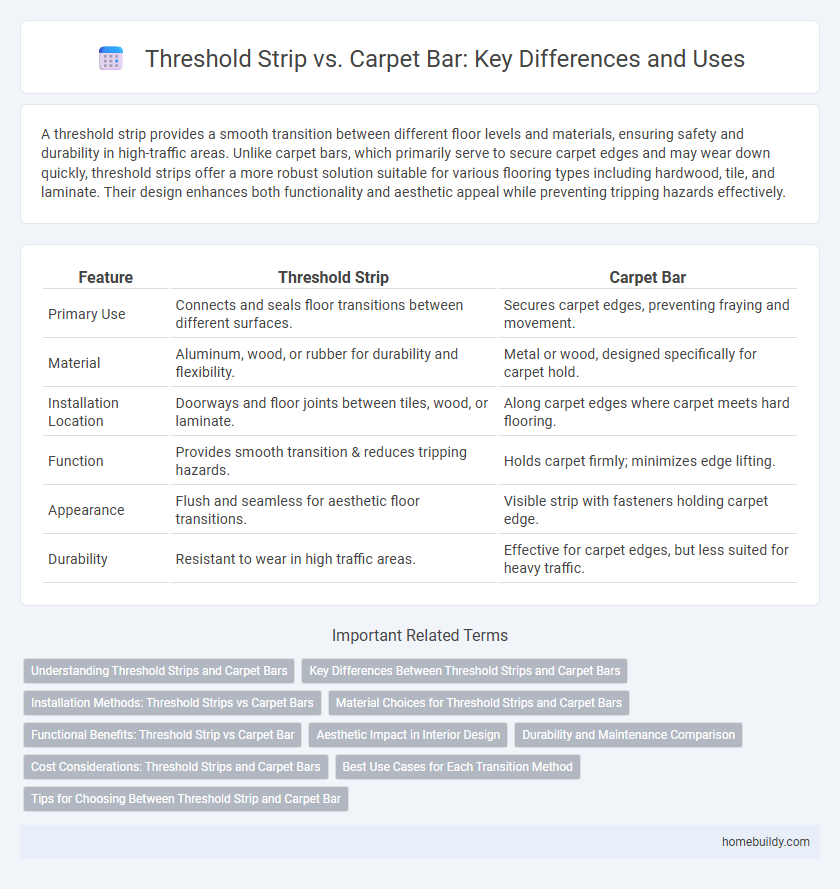 Threshold Strip vs. Carpet Bar: Key Differences and Uses