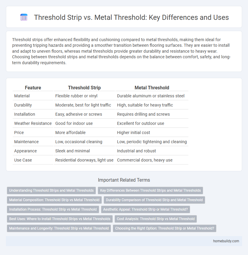 Threshold Strip vs. Metal Threshold: Key Differences and Uses