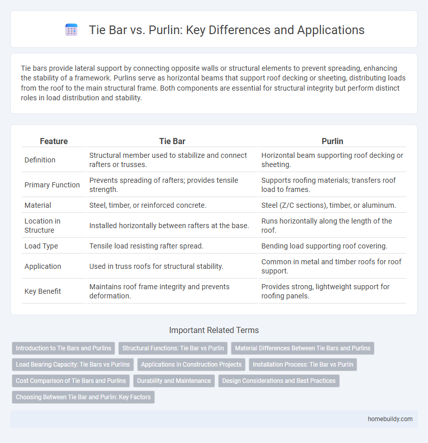 Tie Bar vs. Purlin: Key Differences and Applications