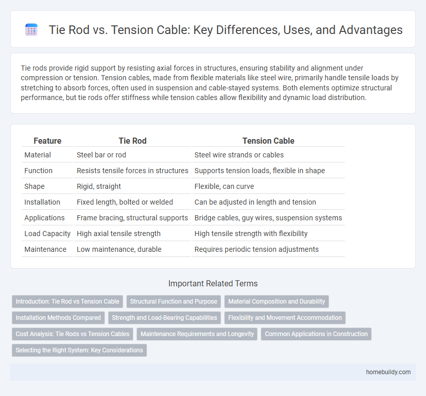Tie Rod vs. Tension Cable: Key Differences, Uses, and Advantages