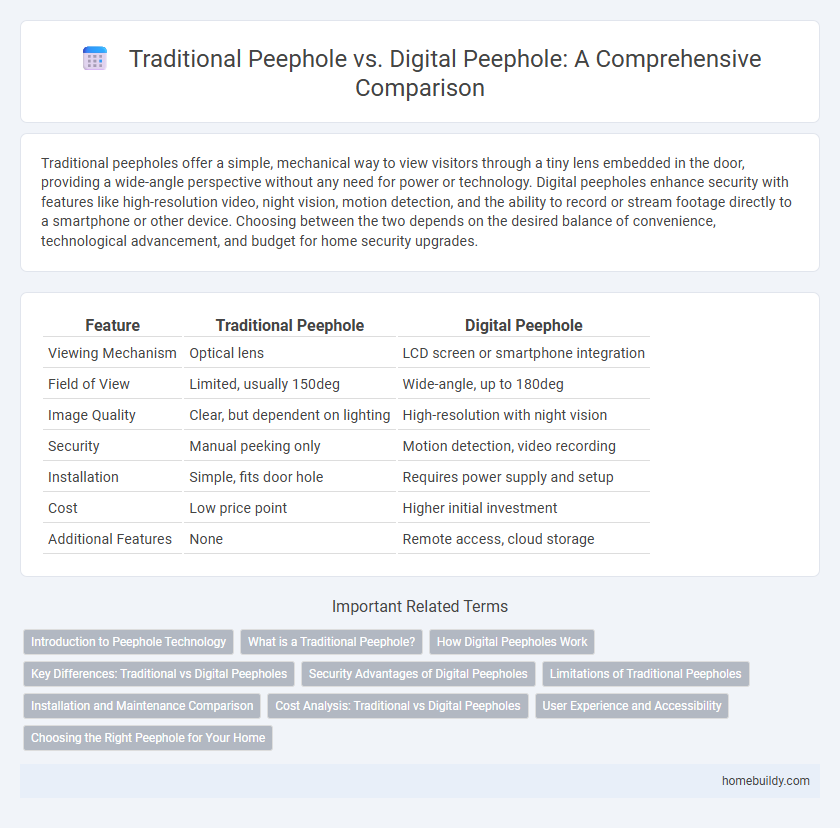 Traditional Peephole vs. Digital Peephole: A Comprehensive Comparison