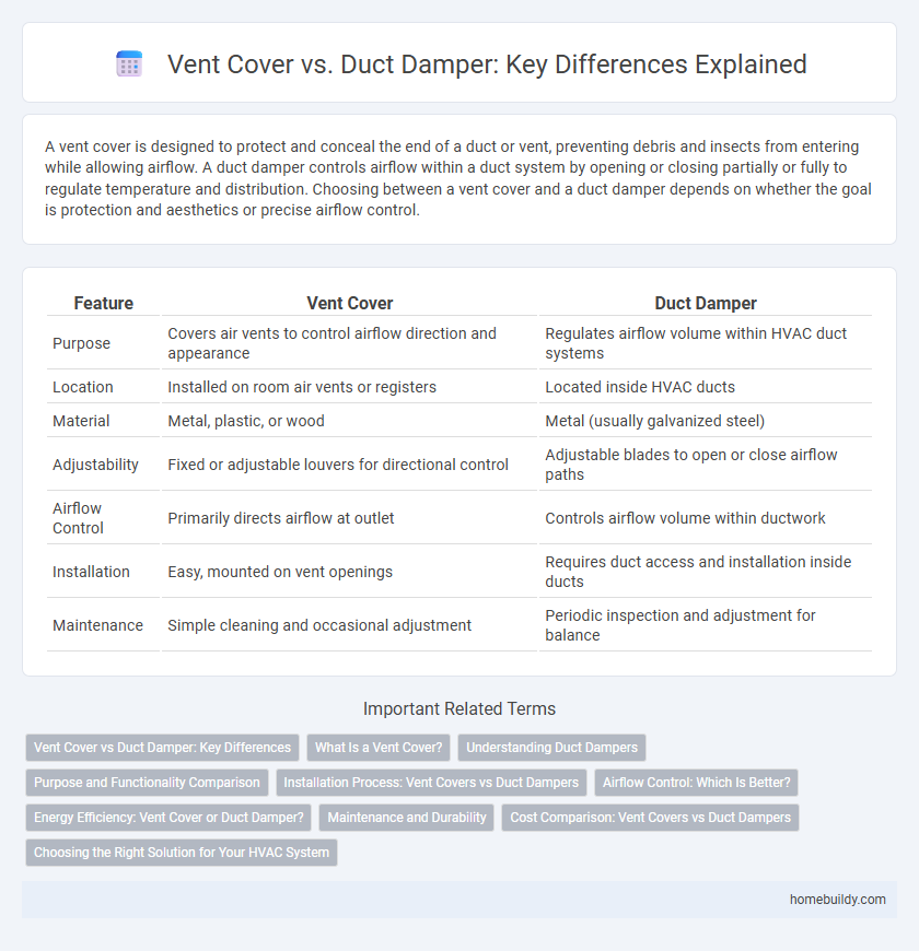 Vent Cover vs. Duct Damper: Key Differences Explained