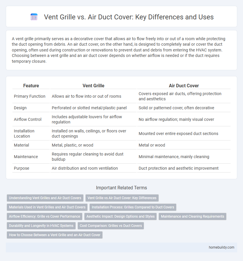Vent Grille vs. Air Duct Cover: Key Differences and Uses