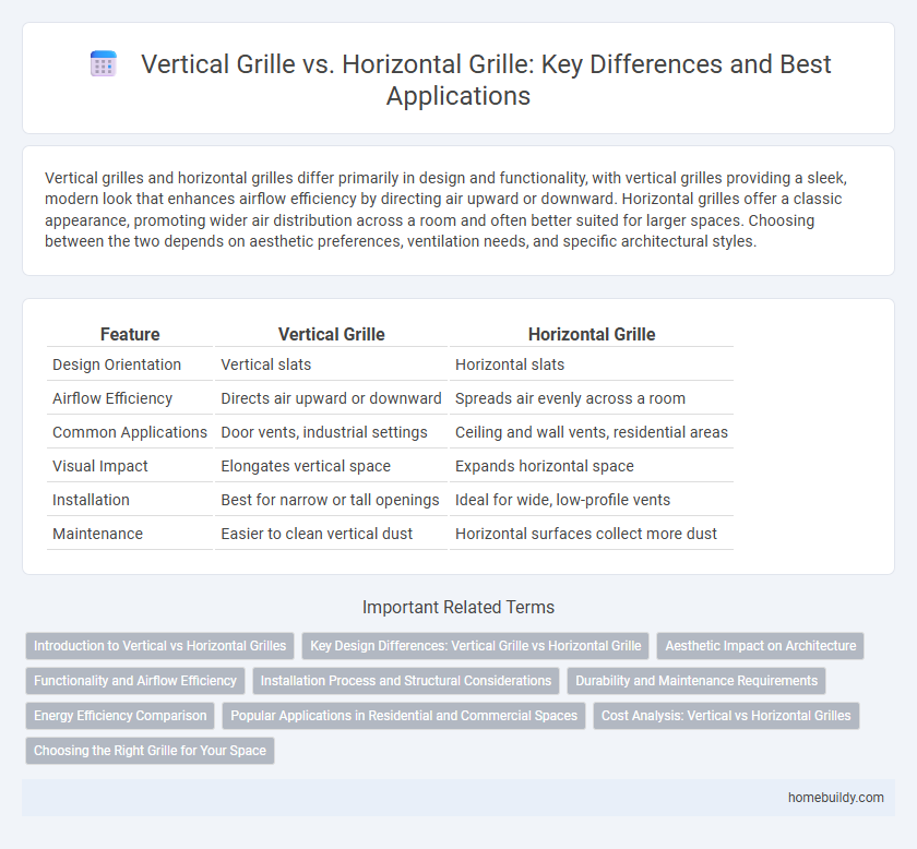 Vertical Grille vs. Horizontal Grille: Key Differences and Best Applications