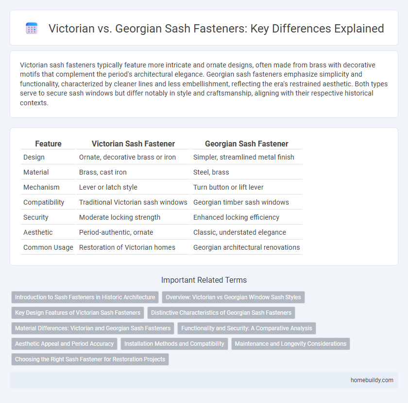 Victorian vs. Georgian Sash Fasteners: Key Differences Explained