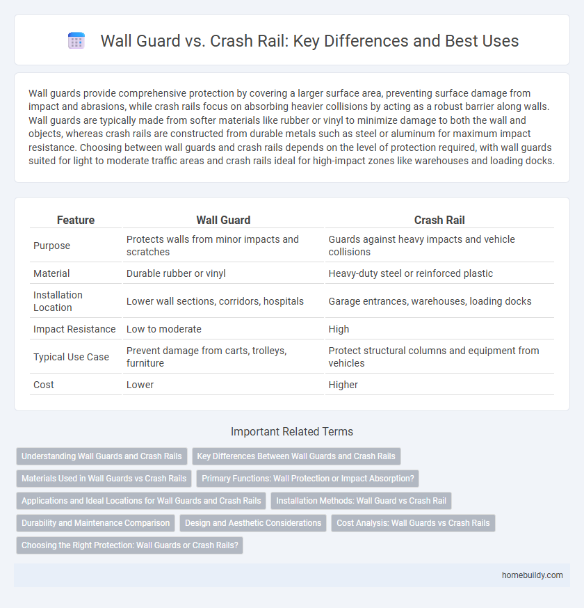 Wall Guard vs. Crash Rail: Key Differences and Best Uses