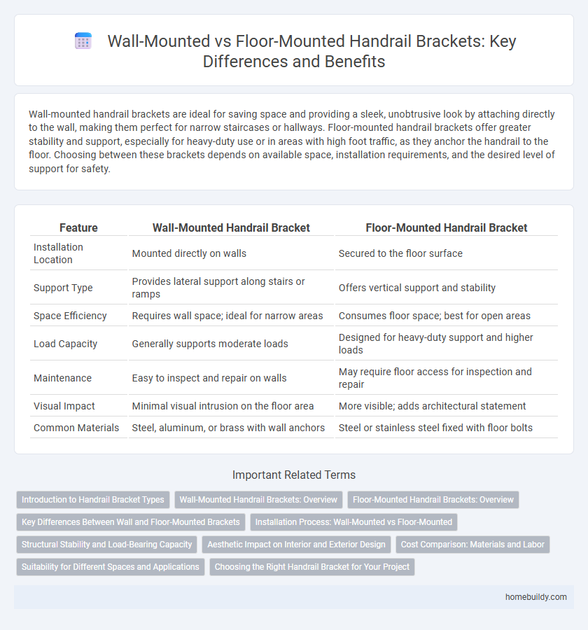 Wall-Mounted vs Floor-Mounted Handrail Brackets: Key Differences and Benefits