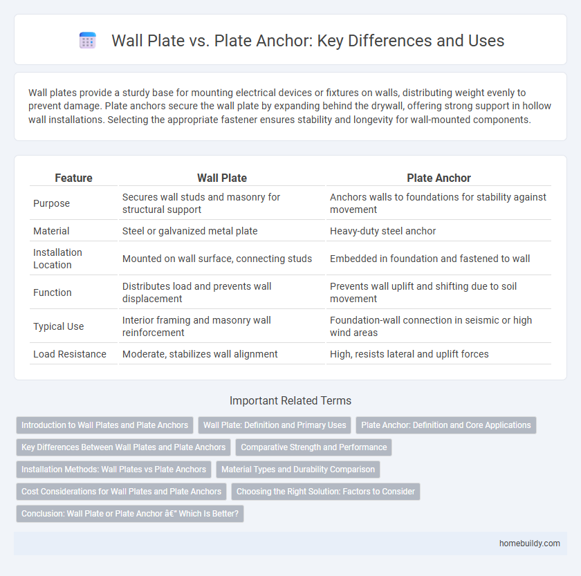 Wall Plate vs. Plate Anchor: Key Differences and Uses