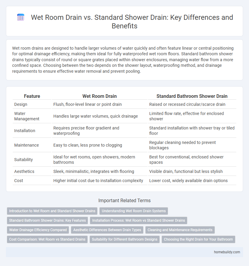 Wet Room Drain vs. Standard Shower Drain: Key Differences and Benefits