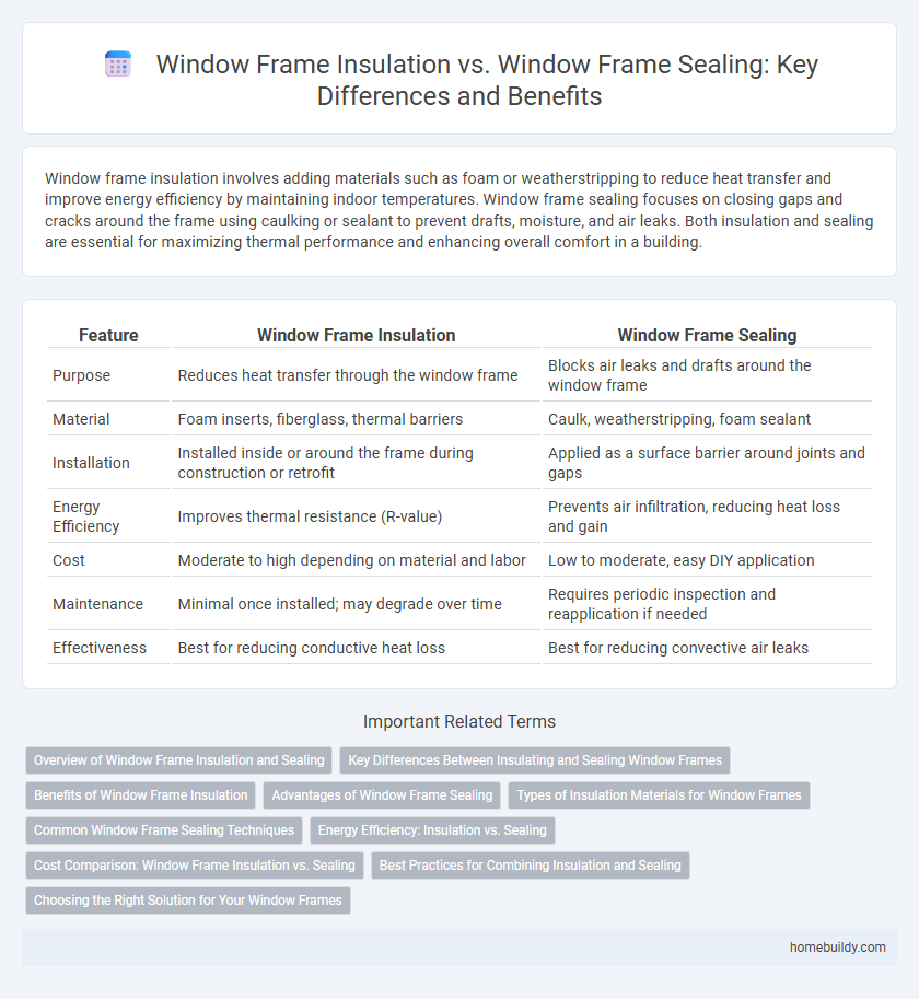 Window Frame Insulation vs. Window Frame Sealing: Key Differences and Benefits