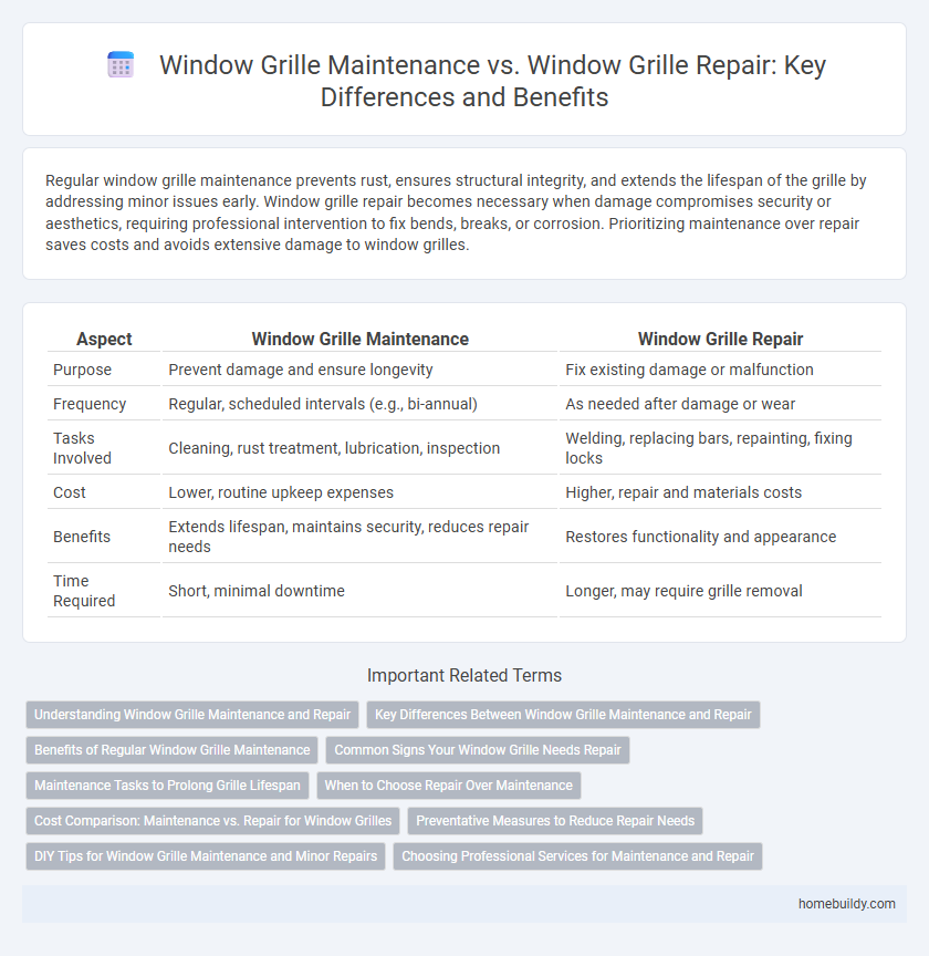 Window Grille Maintenance vs. Window Grille Repair: Key Differences and Benefits