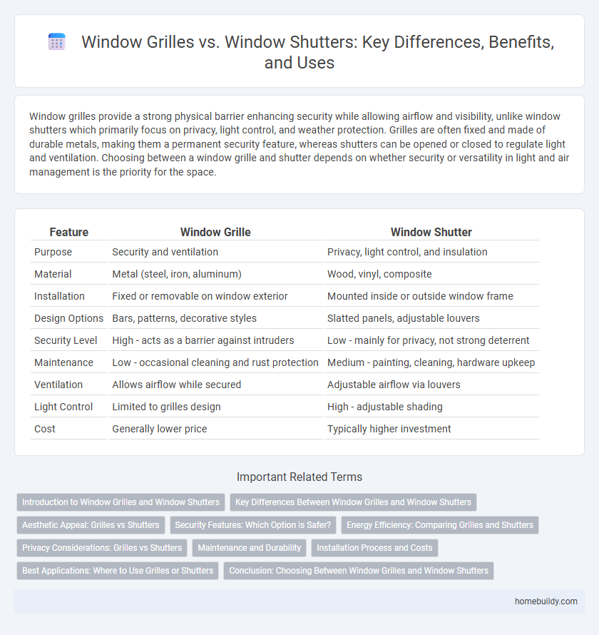 Window Grilles vs. Window Shutters: Key Differences, Benefits, and Uses