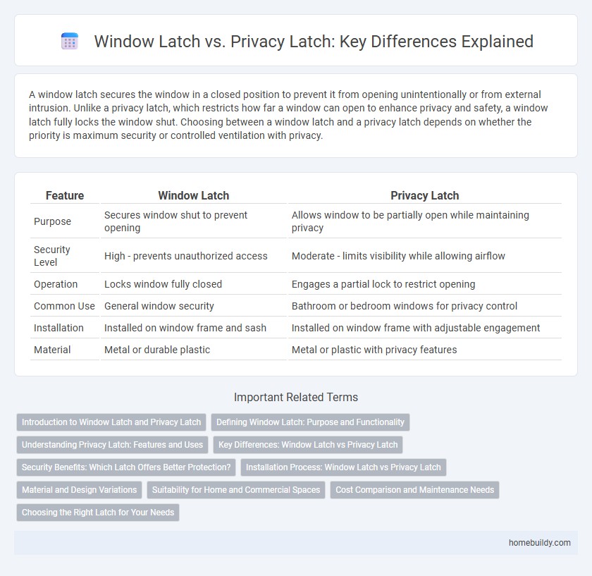 Window Latch vs. Privacy Latch: Key Differences Explained