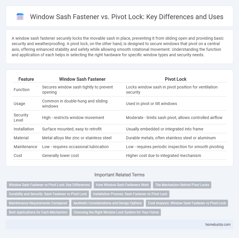 Window Sash Fastener vs. Pivot Lock: Key Differences and Uses