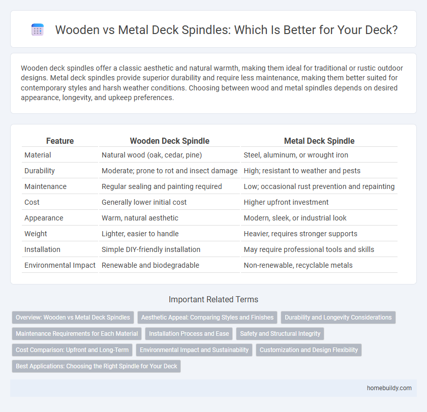 Wooden vs Metal Deck Spindles: Which Is Better for Your Deck?