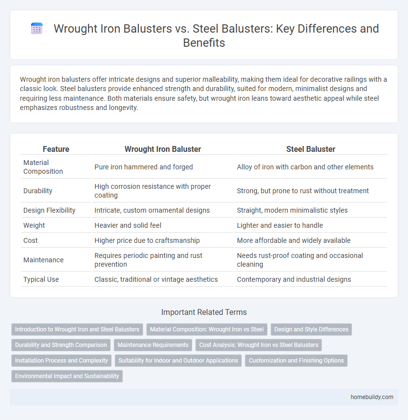 Wrought Iron Balusters vs. Steel Balusters: Key Differences and Benefits