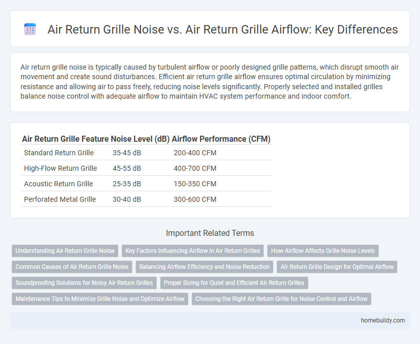 Air Return Grille Noise vs. Air Return Grille Airflow: Key Differences