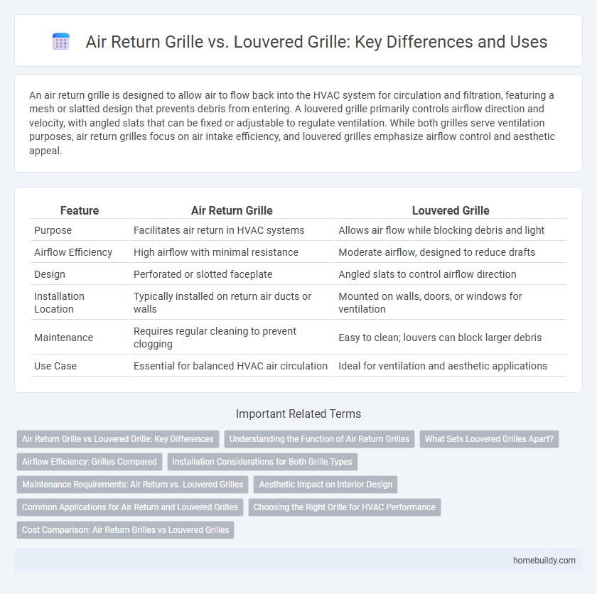 Air Return Grille vs. Louvered Grille: Key Differences and Uses