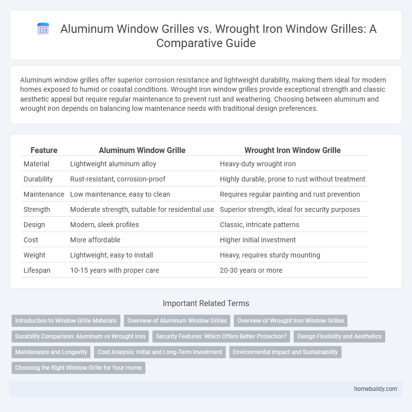 Aluminum Window Grilles vs. Wrought Iron Window Grilles: A Comparative Guide